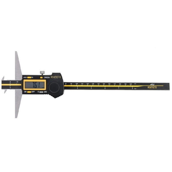  کولیس عمق سنج دیجیتال آسیمتو دو لبه 300 میلی متر مدل 7-12-323 