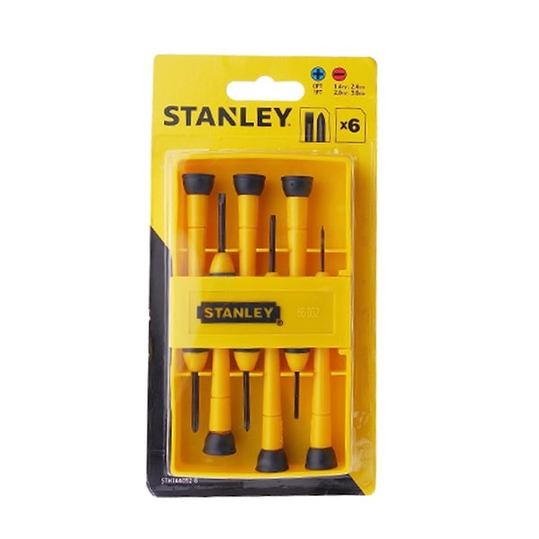  ست پیچ گوشتی ساعتی استنلی 6 عددی مدل STHT66052-8 