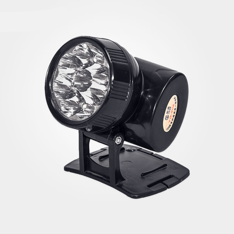  چراغ روی کلاه شارژی 9 LED رنگ مشکی