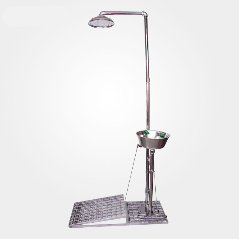  دوش و چشم شوی اضطراری تمام استنلس استیل پدالی مدل PSS-502-450