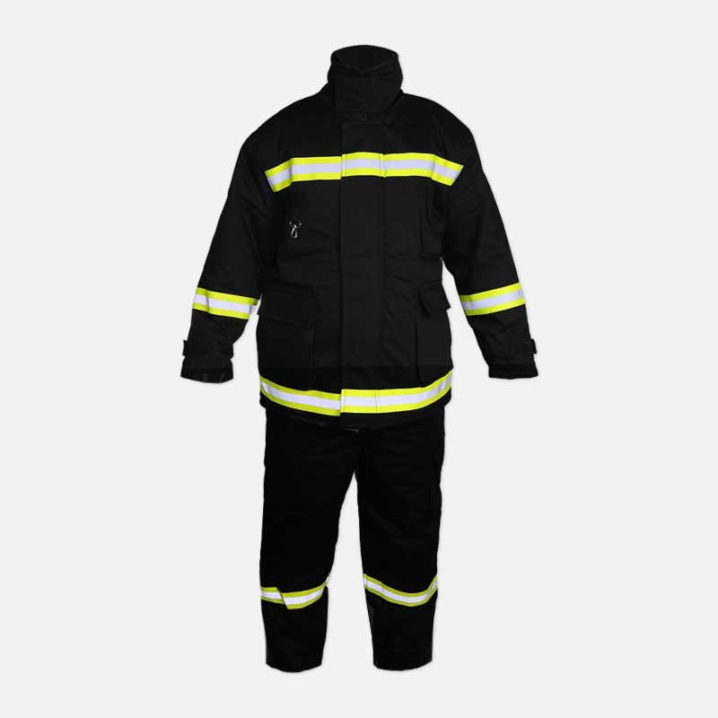  لباس کار عملیاتی آتش نشانی یونکس FIREMAN کتان مشکی