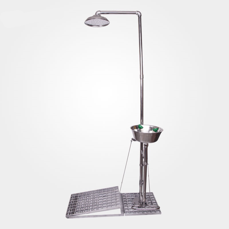  دوش و چشم شوی اضطراری تمام استنلس استیل پدالی مدل PSS-502-450