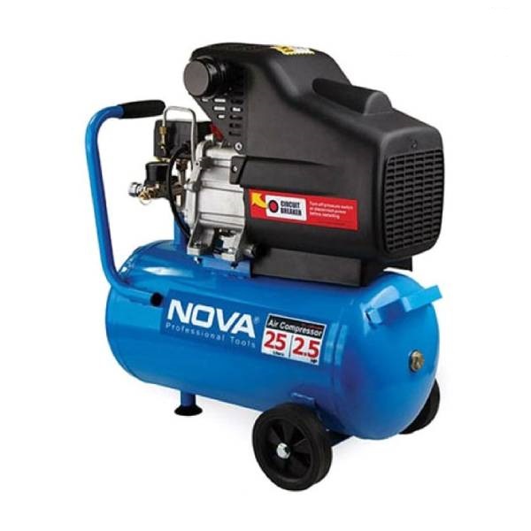 کمپرسور باد نووا 25 لیتری مدل NTA-9025 کمپرسور باد نووا 25 لیتری مدل NTA-9025