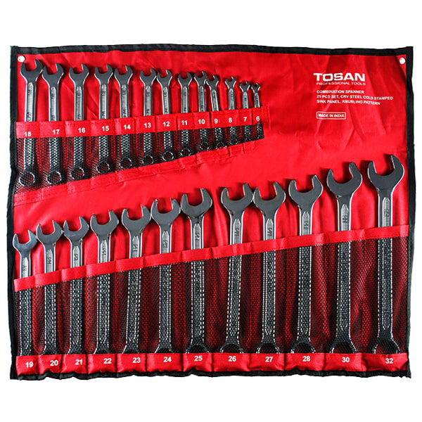 ست آچار یک سر رینگ یک سر تخت توسن 25 عددی مدل TI101-S25 ست آچار یک سر رینگ یک سر تخت توسن 25 عددی مدل TI101-S25