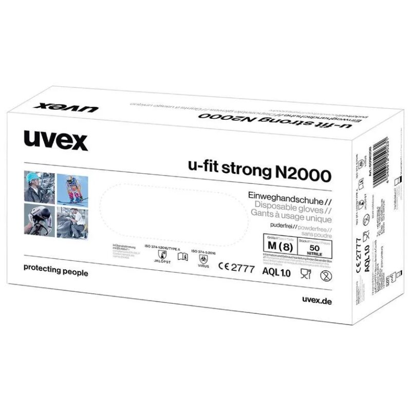  دستکش ایمنی نیتریل uvex مدل u-fit strong N2000